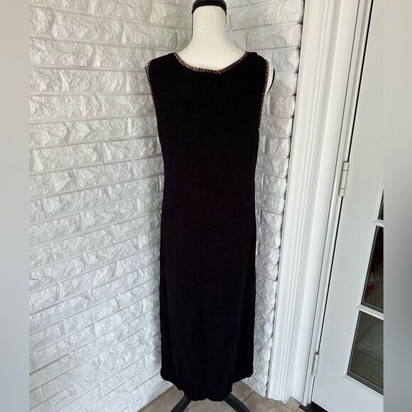 VINTAGE Maxi Dress w/ Animal Print Detailing - Picture 4 of 5